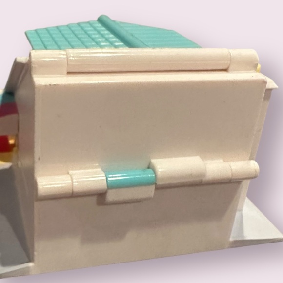 Vintage Blue Bird Polly Pocket Set Of Two Pizzeria And Pony Ride No Characters - Picture 8 of 12